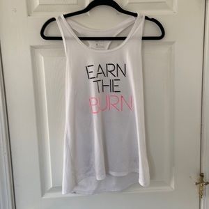 Nike tank top earn the burn dri fit